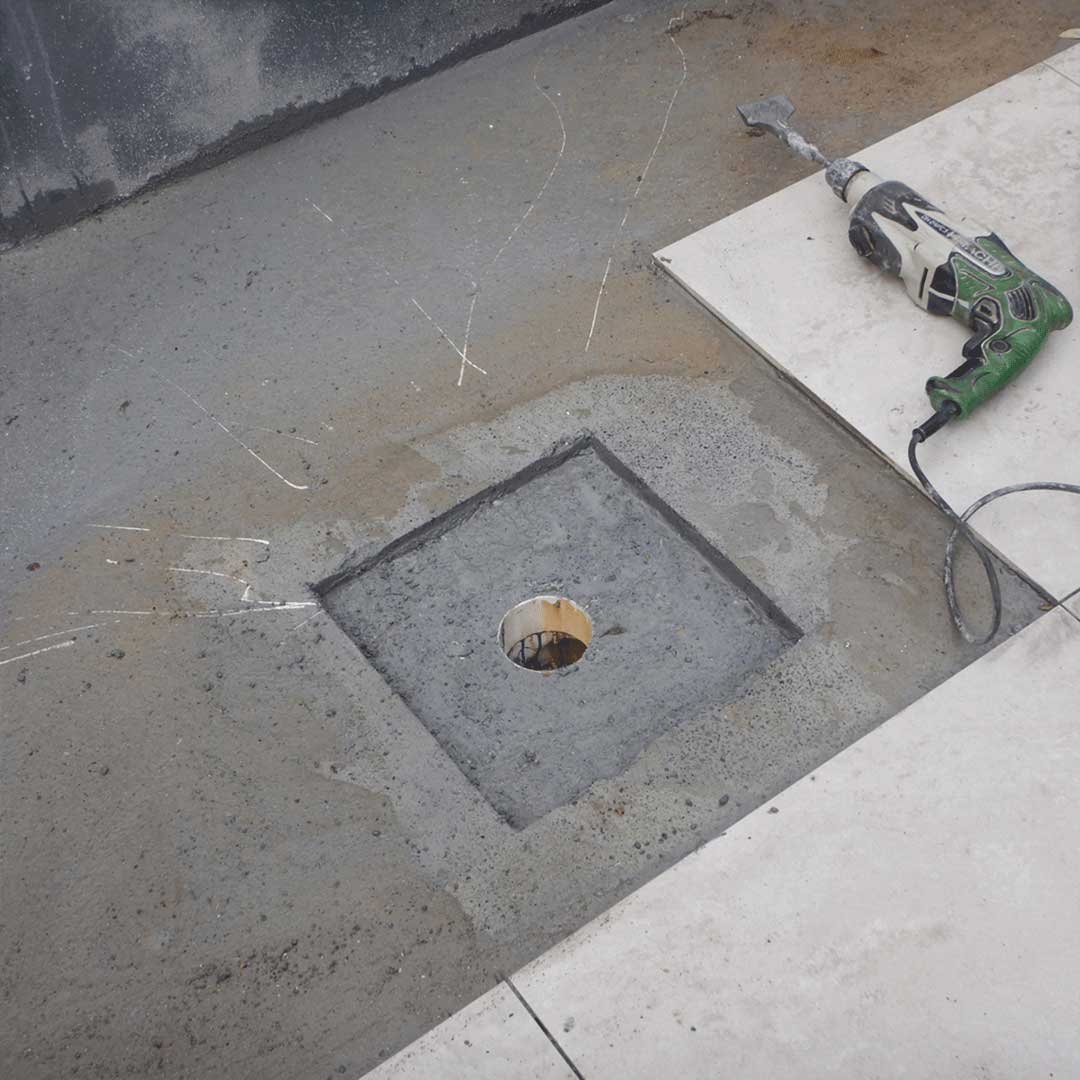 Drain cover installation 